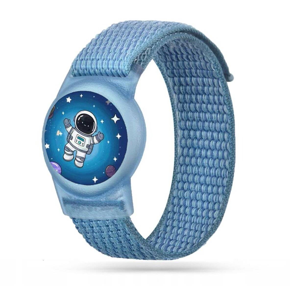 Tech-Protect Nylon-Armband kompatibel mit AirTag 1/2 Blau
