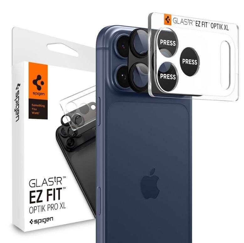 Spigen Optik Pro XL Kameralinsenglas für iPhone 17 Pro Max – Schwarz
