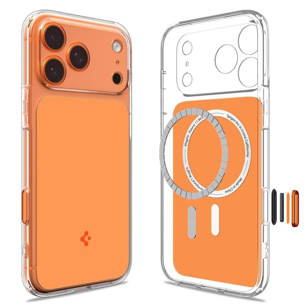 Spigen Thin Fit MagSafe Hülle iPhone 17 Pro – Transparentes Orange