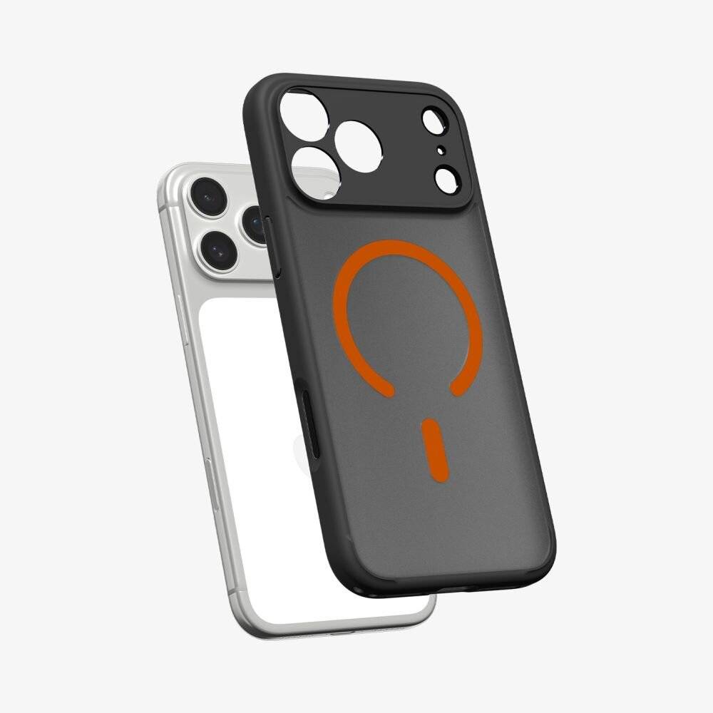 Spigen Ultra Hybrid MagSafe Hülle für iPhone 17 Pro Max – Schwarz und Orange