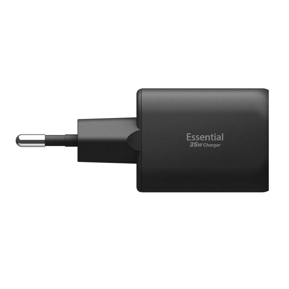 Ein schwarzes „Essential 35W Charger
