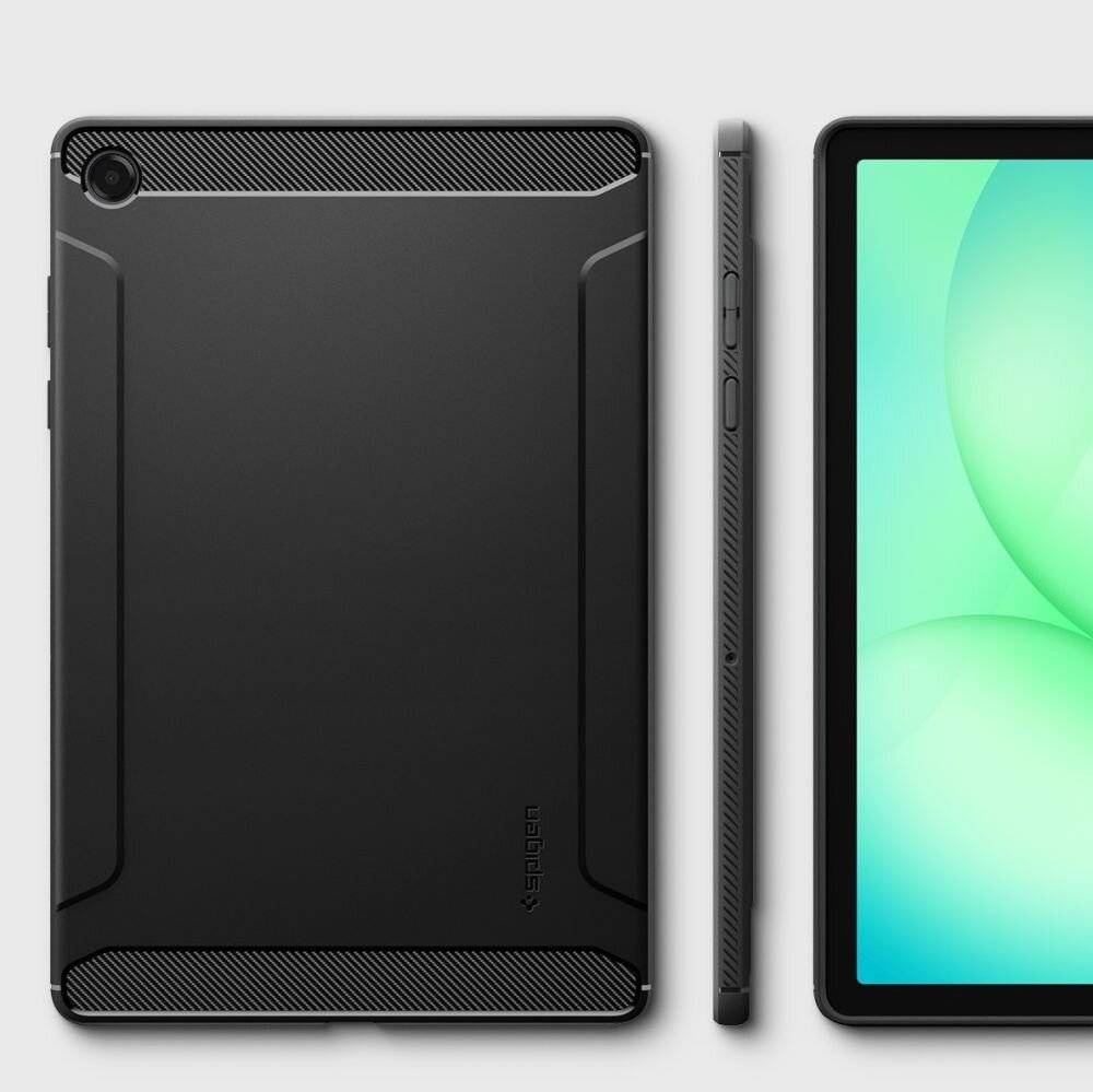 Spigen Rugged Armor Schutzhülle für Samsung Galaxy Tab A11+ Plus 11.0 X230 / X235 / X236 - Schwarz