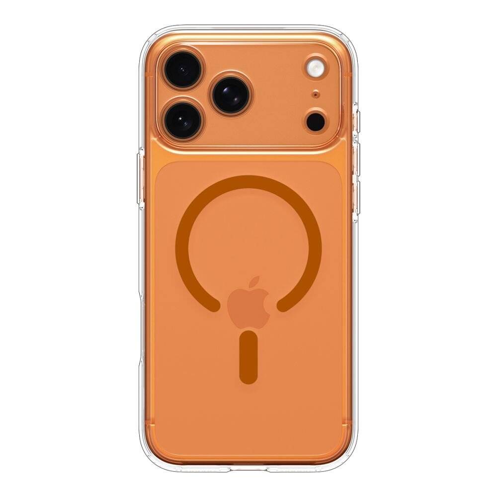 Spigen Ultra Hybrid MagSafe Hülle für iPhone 17 Pro – Transparentes Orange