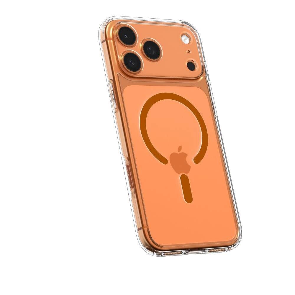 Spigen Ultra Hybrid MagSafe Hülle für iPhone 17 Pro Max – Transparentes Orange