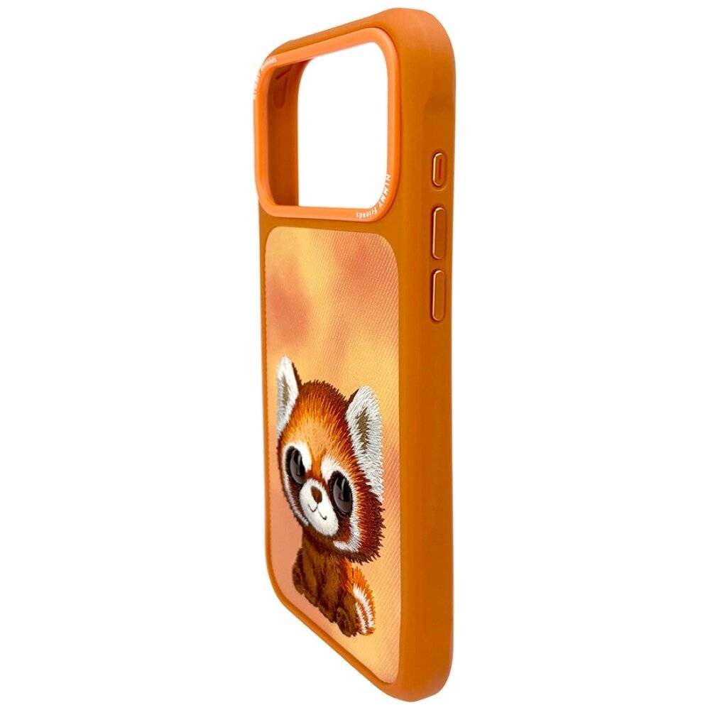 Nimmy Big Eyed Pet 2.0 Waschbär-Hülle für iPhone 17 Pro Max – Orange