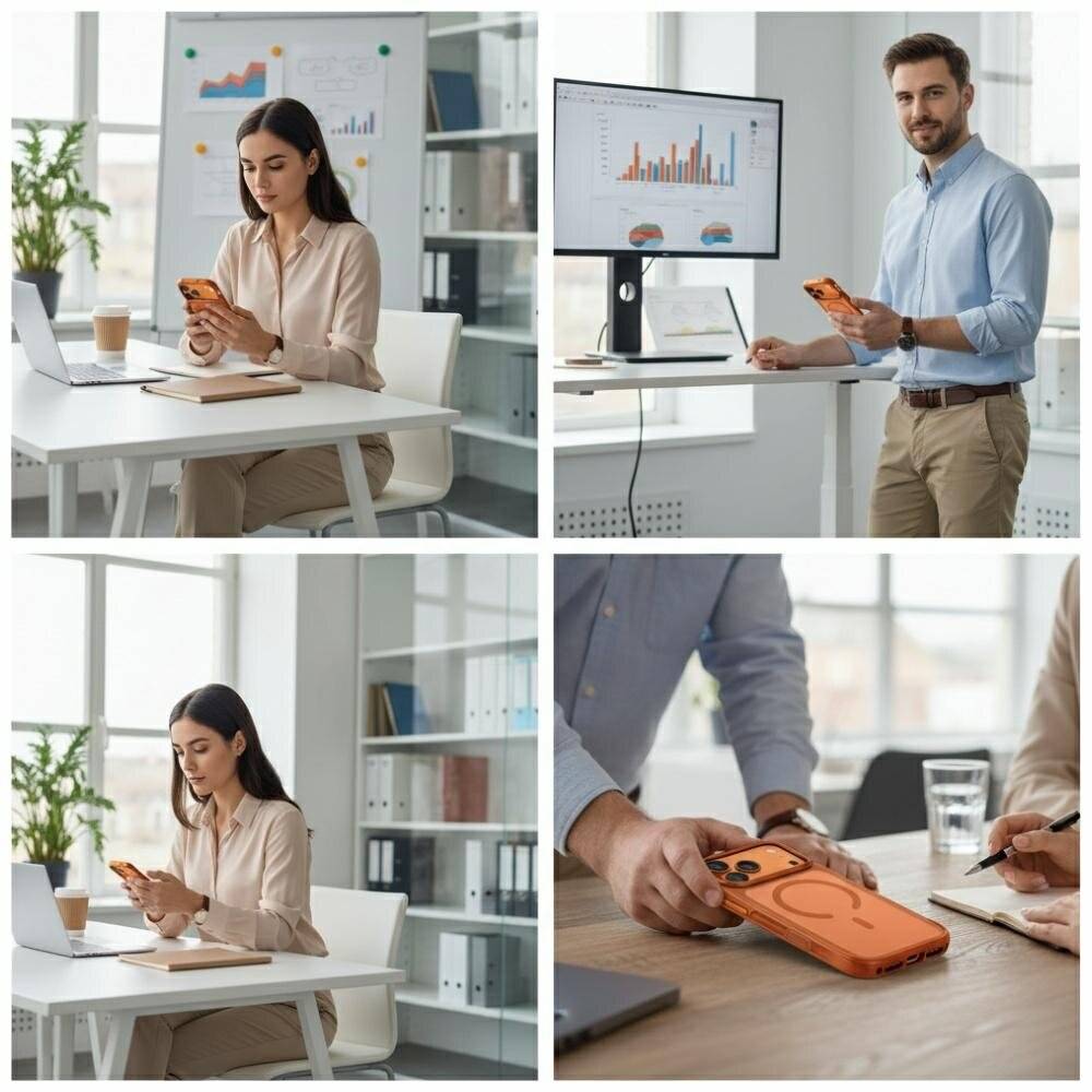 Eine Frau und ein Mann in einer Büroumgebung betrachten Datendiagramme auf Bildschirmen. Die Frau nutzt ein Telefon, während der Mann auf einen Monitor zeigt, der Grafiken anzeigt.