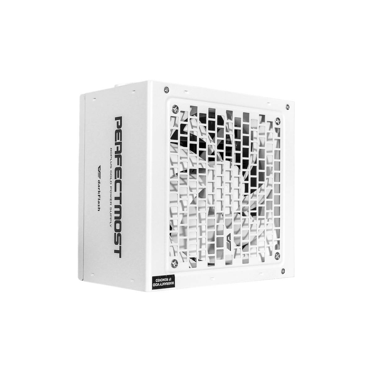 Ein weißes Computer-Netzteil mit der Aufschrift „PERFECTMOST