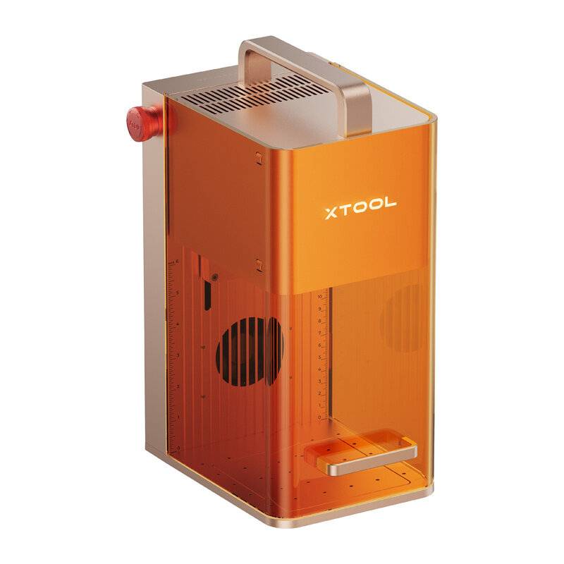 Eine orange und beige Maschine mit der Bezeichnung „XTOOL