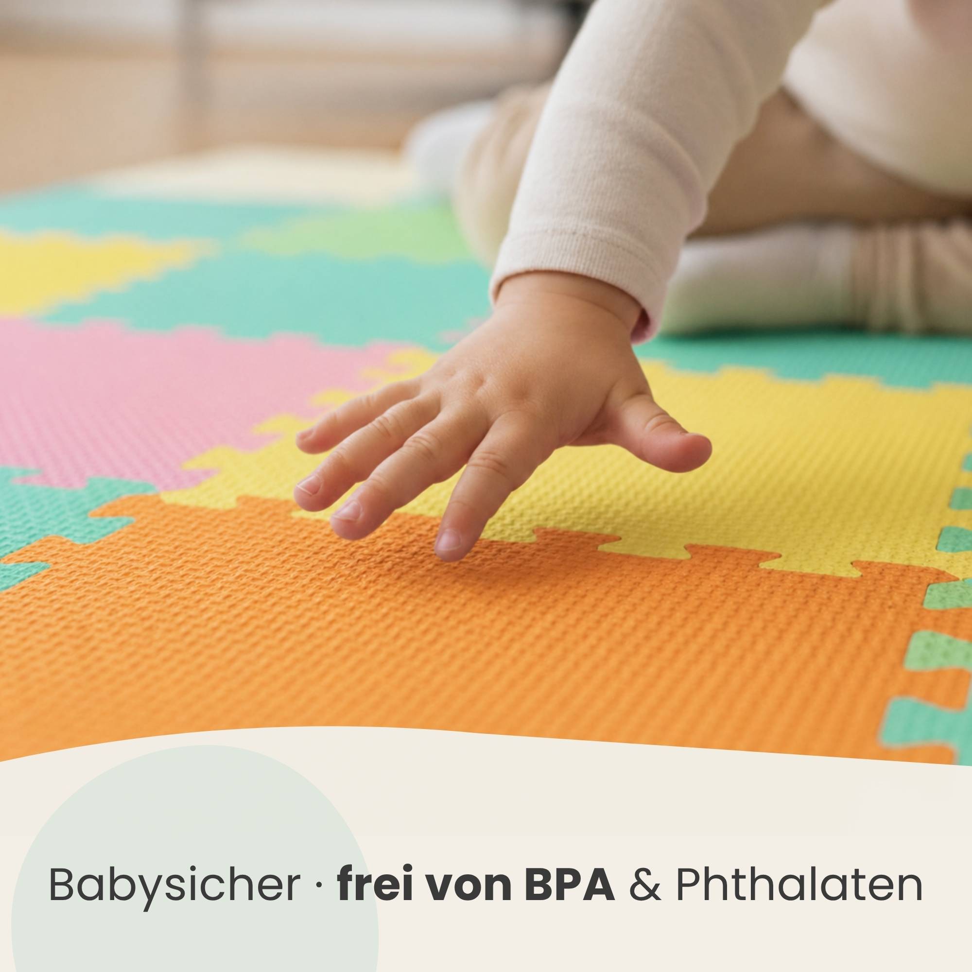 18 Teile Spielmatte Baby Puzzlematte 30x30 Krabbelmatte Bodenmatte Kinderzimmer