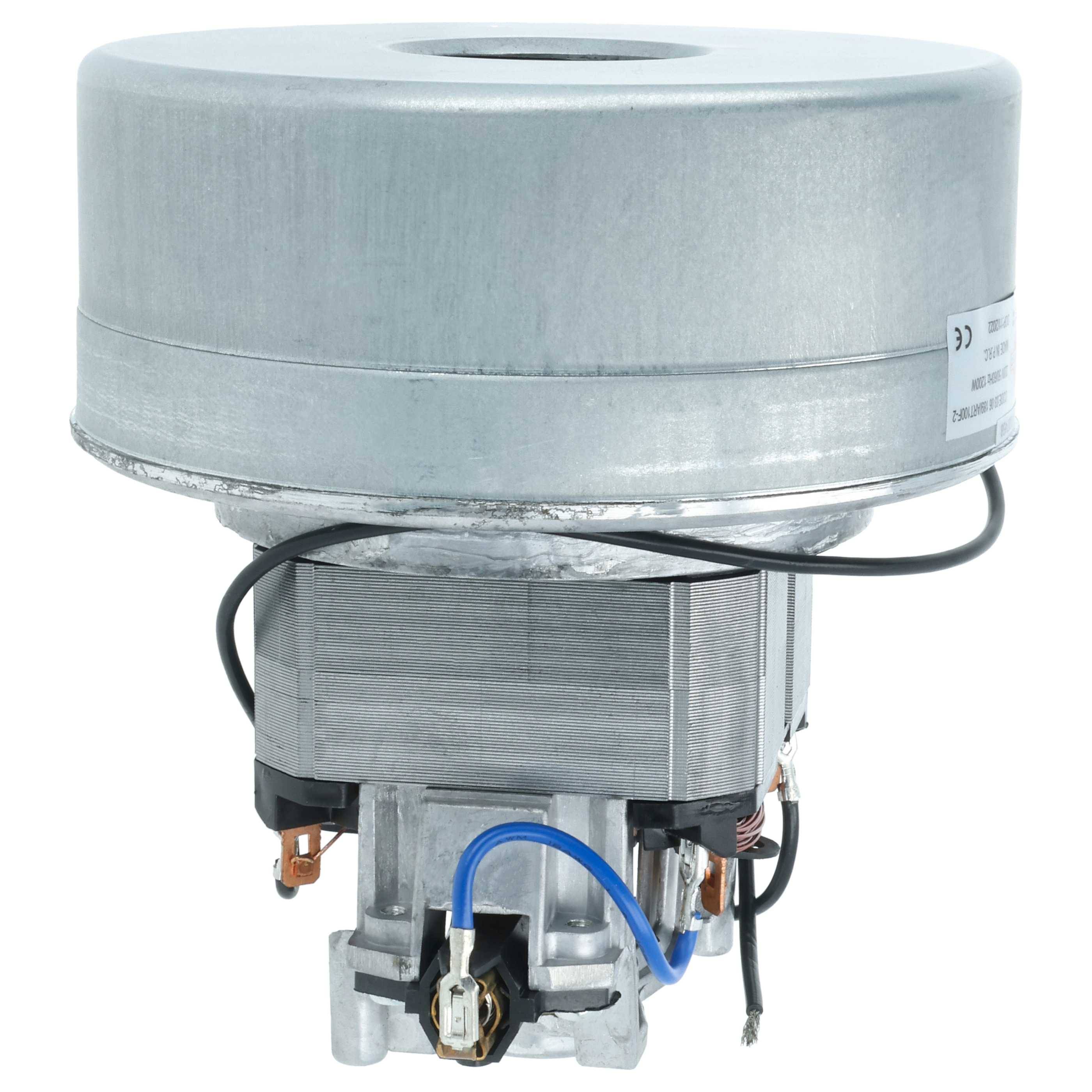 Elektromotor mit Metallgehäuse und sichtbarer Verdrahtung, entwickelt für Industrieanwendungen oder Maschineneinsatz.