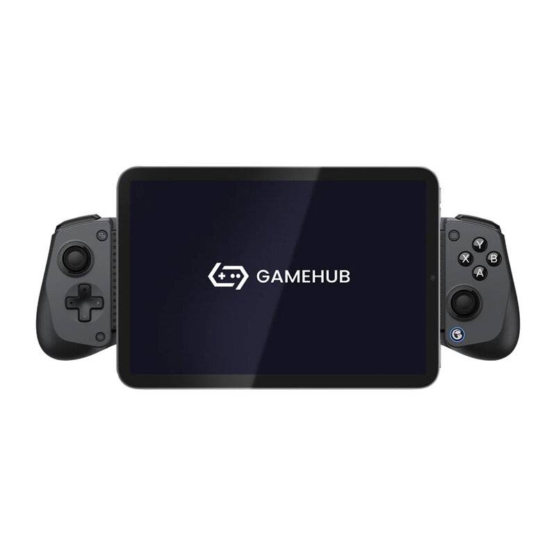 Ein Tablet mit dem Logo „GameHub