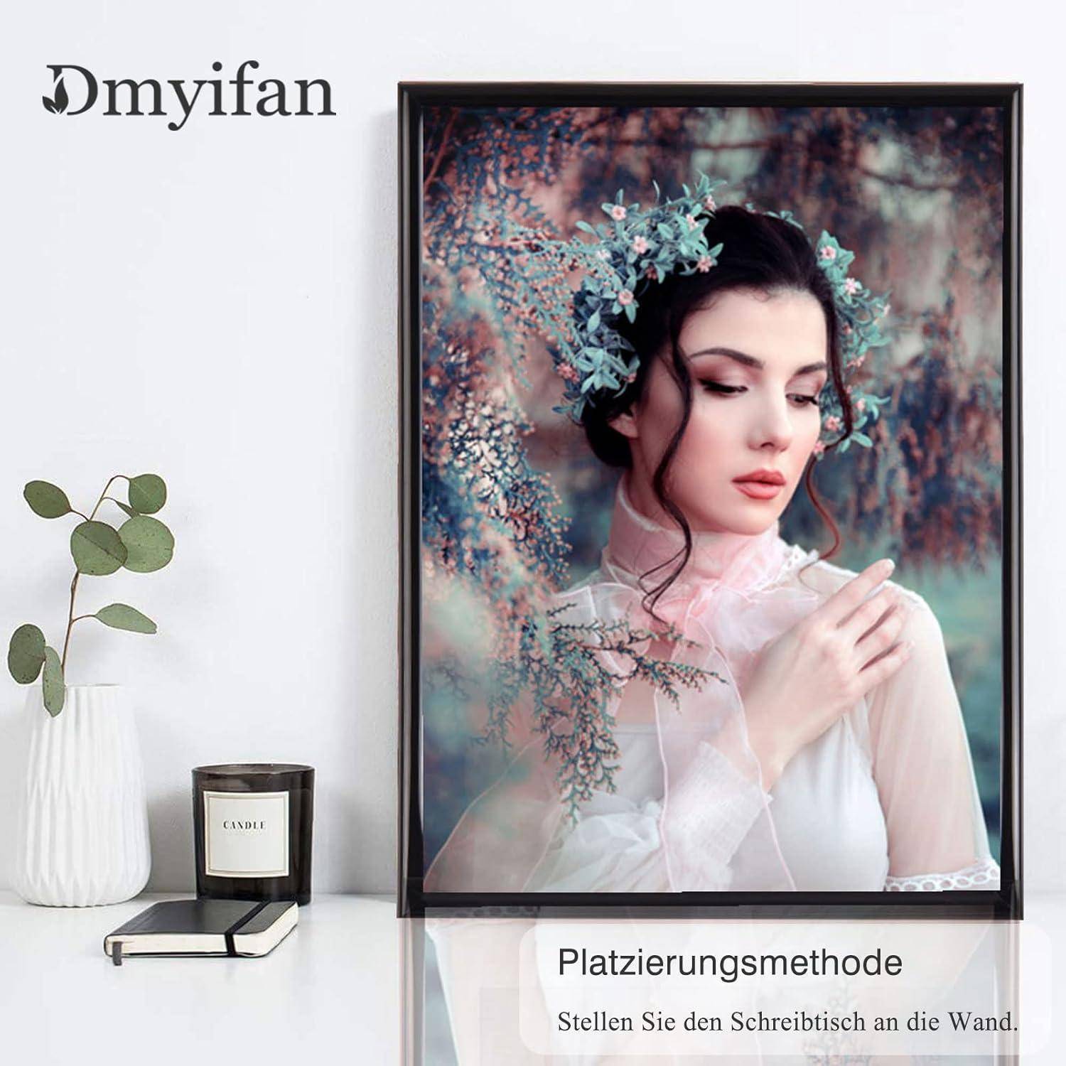 5er Set Schwarz Fotorahmen DIN A4 Plexi-Glas Portraitrahmen für