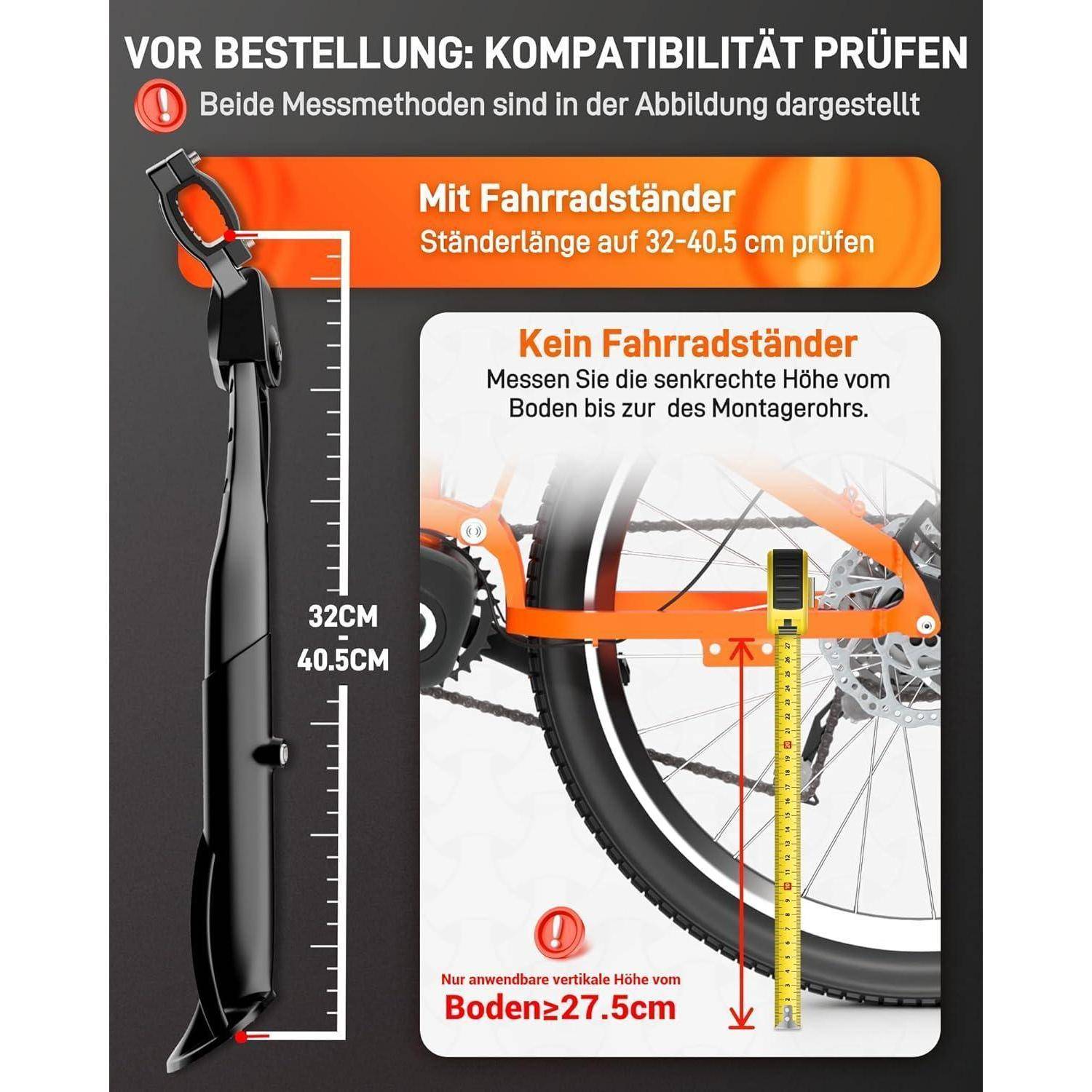 Fahrradständer 24-29 Zoll Höhenverstellbar Aluminiumlegierung