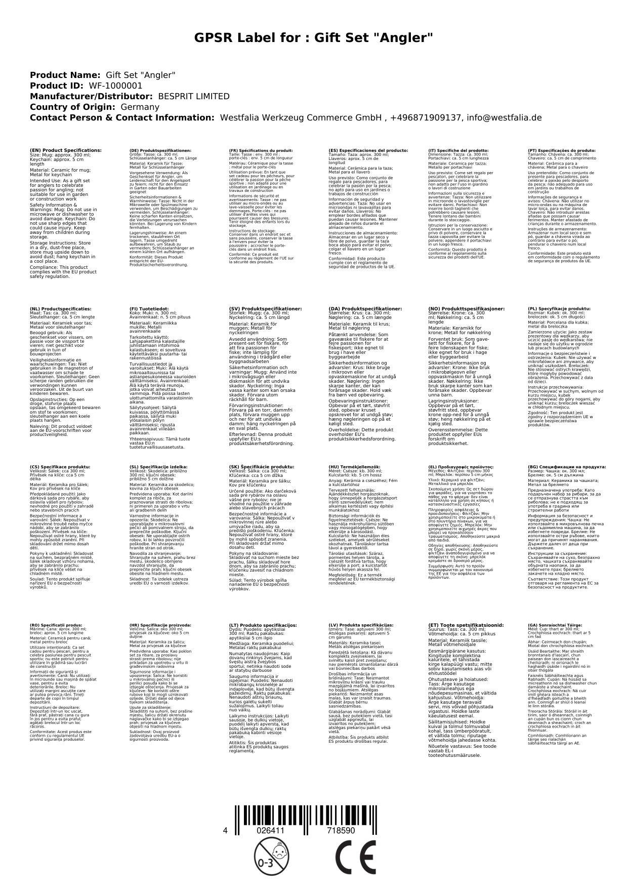 Geschenkset "Angler"