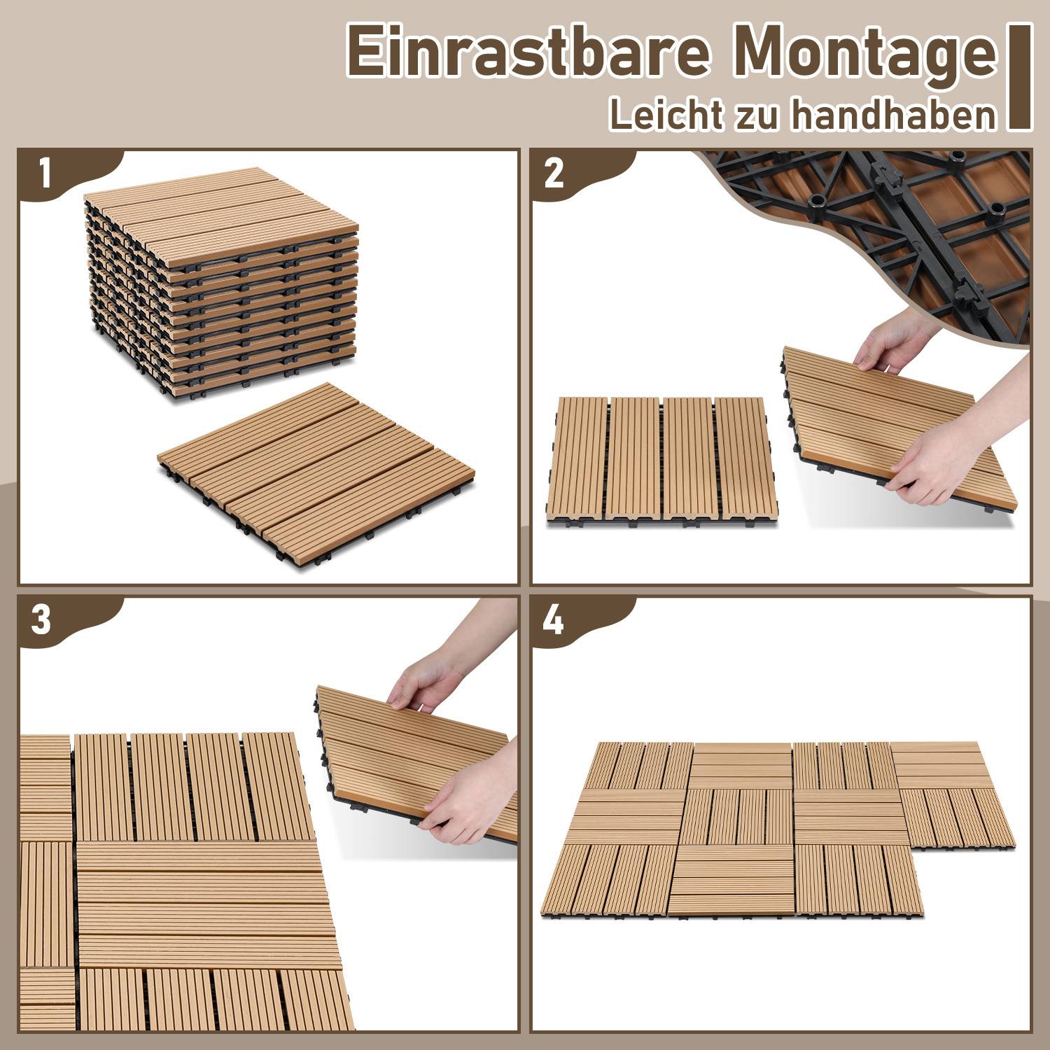 „Einrastbare Montage, leicht zu handhaben