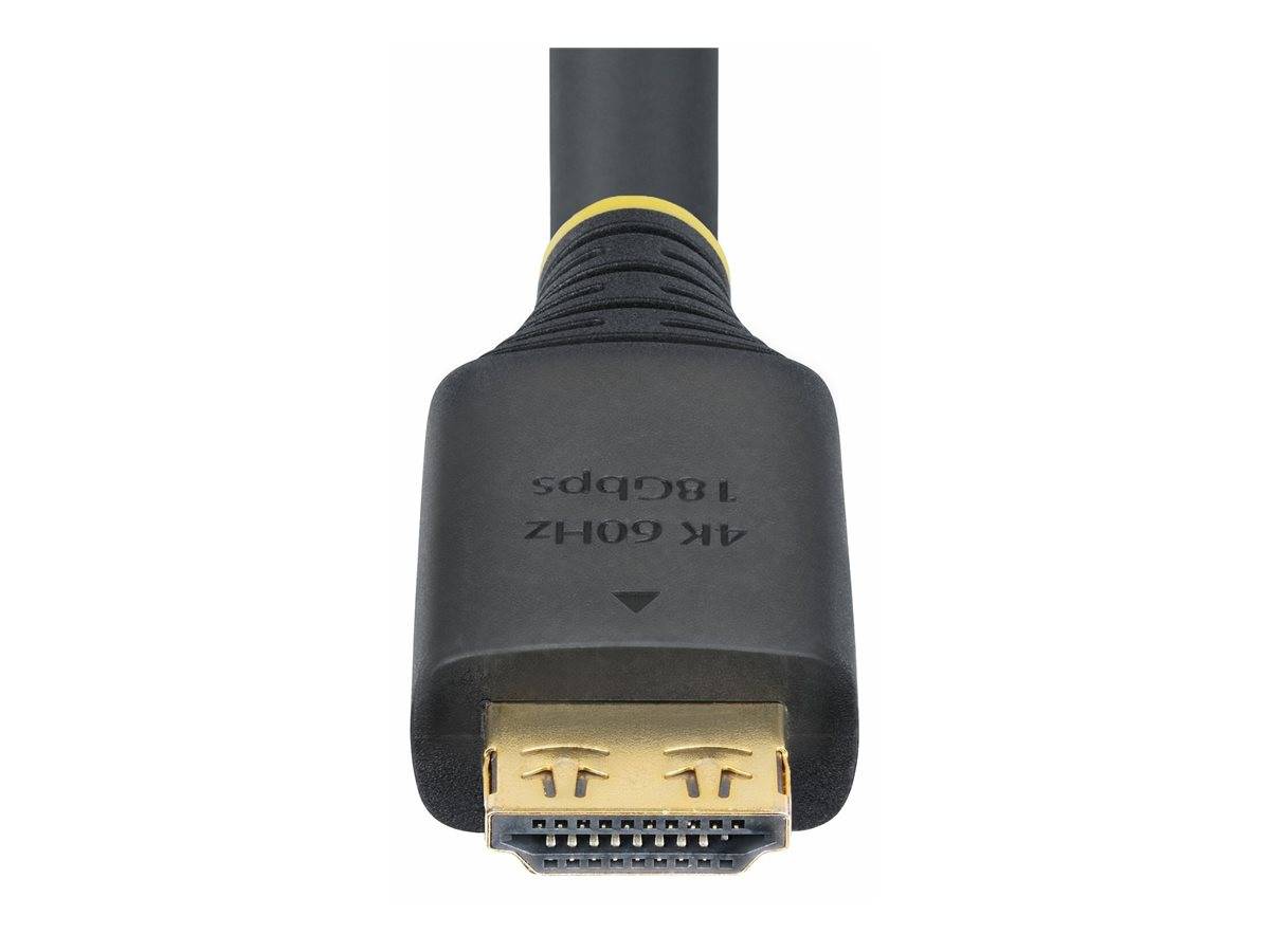 StarTech.com High Speed - HDMI-Kabel - HDMI männlich zu HDMI männlich - 7 m - abgeschirmt - Schwarz - halogenfrei, passiv, 4K60Hz-Unterstützung, 14