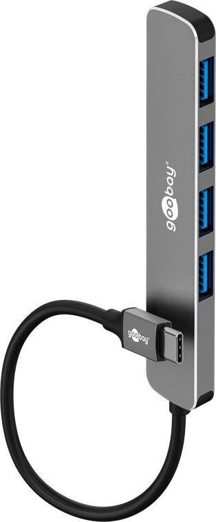 Goobay 79157 USB-C 3.2 Hub 4 Port 5 Gbit/s 4x USB-A 3.2