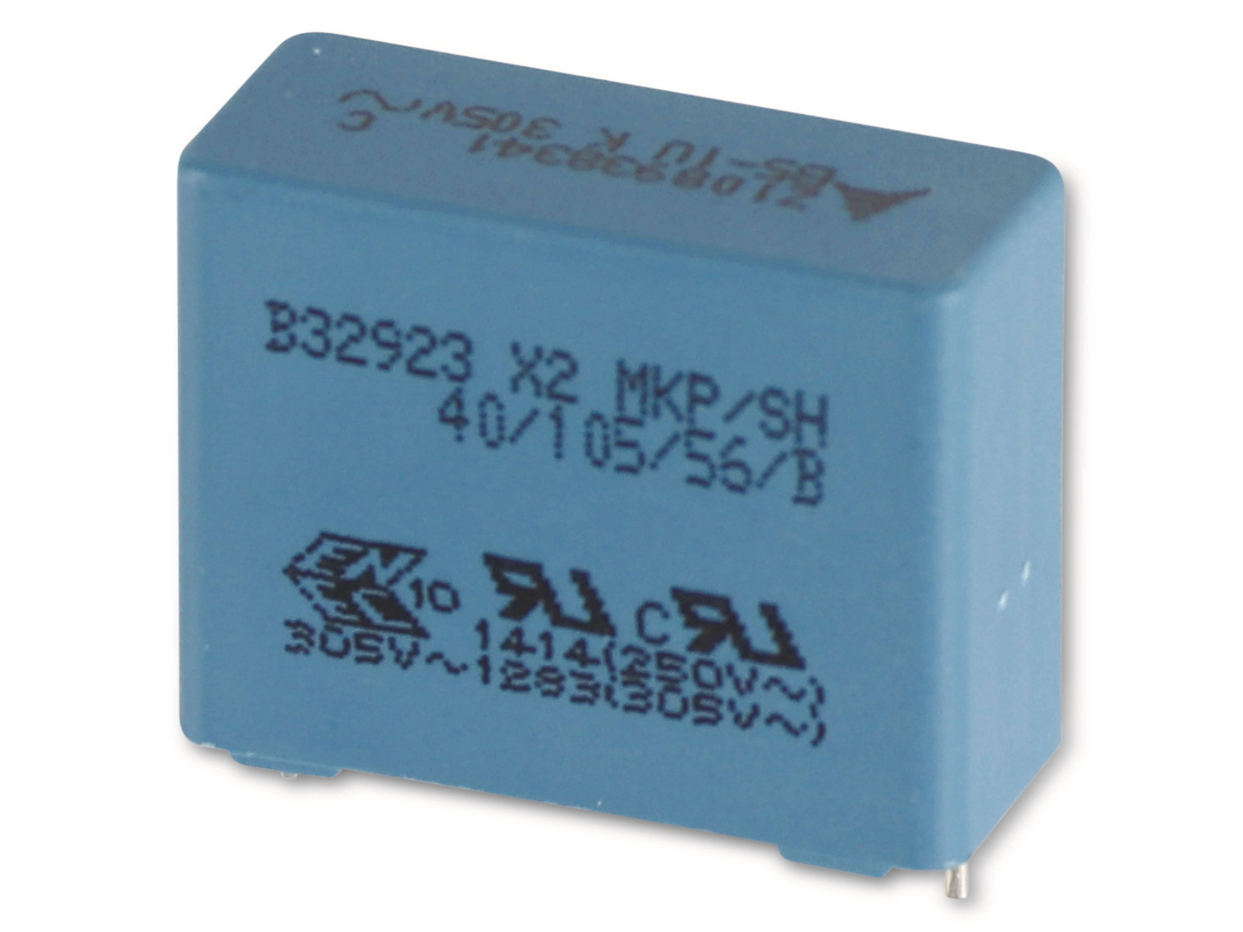 EPCOS Funkentstörkondensator B32923, 1 µF, 305 V~, radial, RM 22,5
