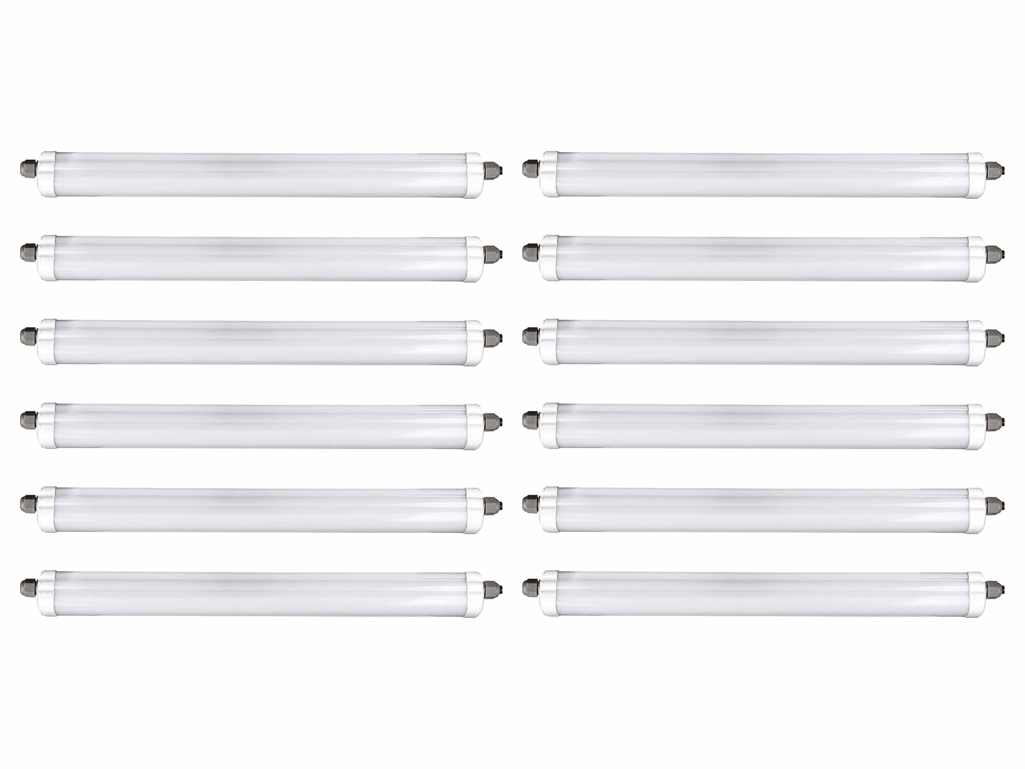 V-TAC LED-Feuchtraum-Wannenleuchte VT-1574-N, EEK: E, 48 W, 5760 lm, 6500 K, 1500 mm, 12 Stück