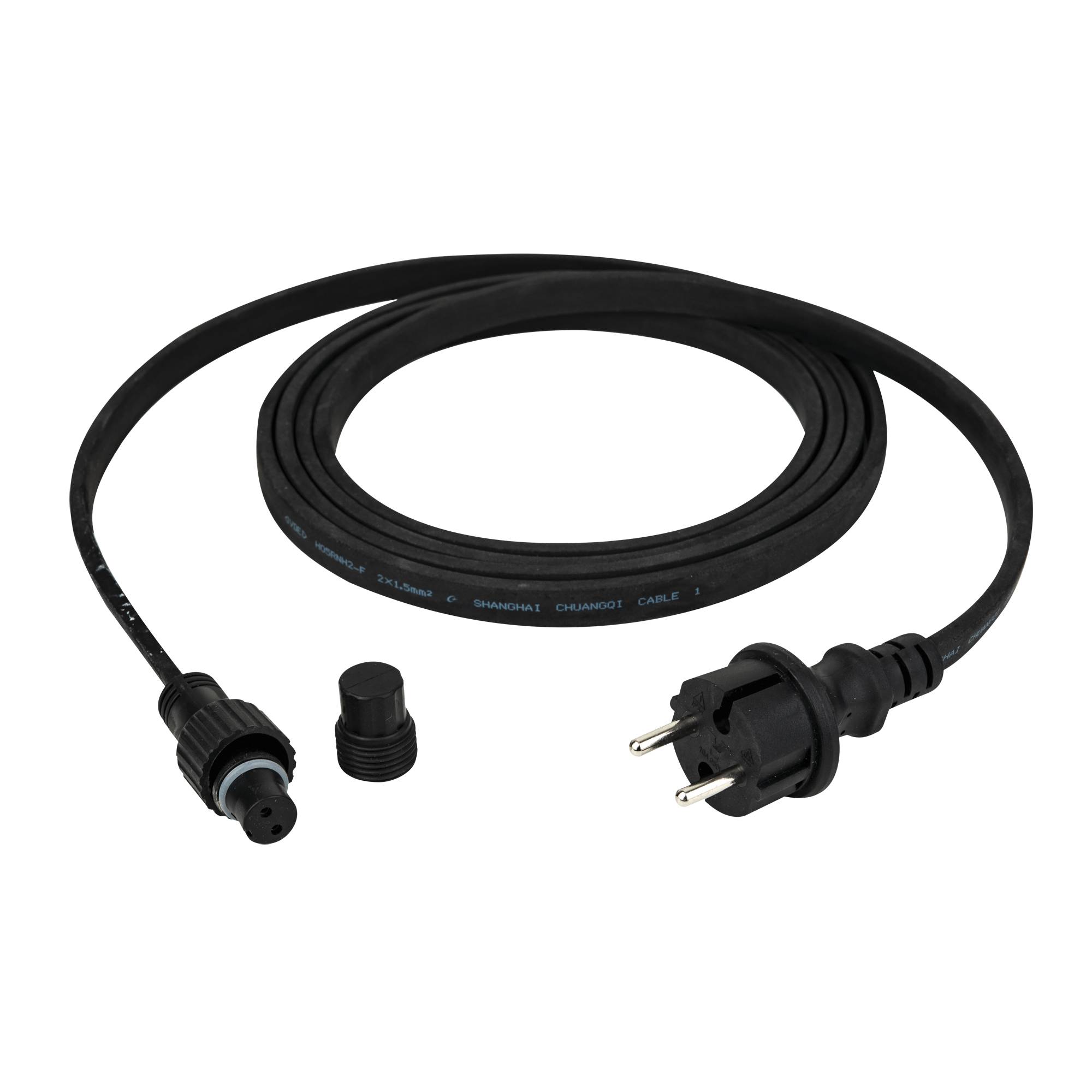 Showgear Power Cable for Festoon Light E27 Schwarz - 3 m