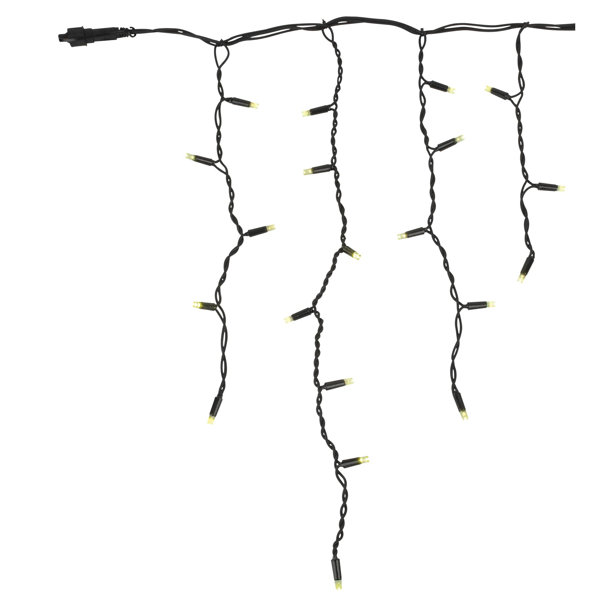 Showtec LED Rubber Icicle Light WW Schwarz - 200 LEDs - 5 m