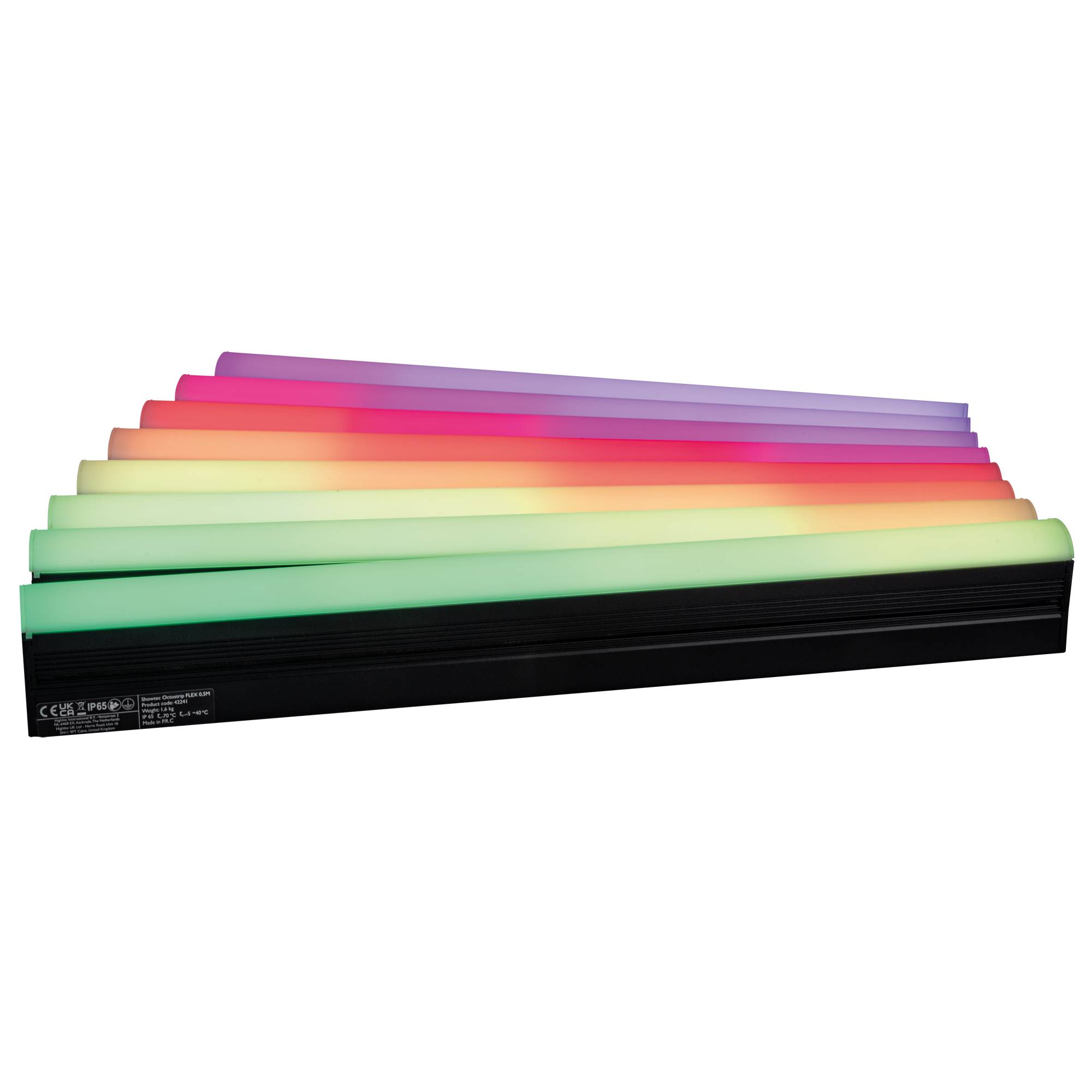Showtec Octostrip FLEX Set - 0.5 m Set aus 8 x 14 W Octostrips + Steuerung