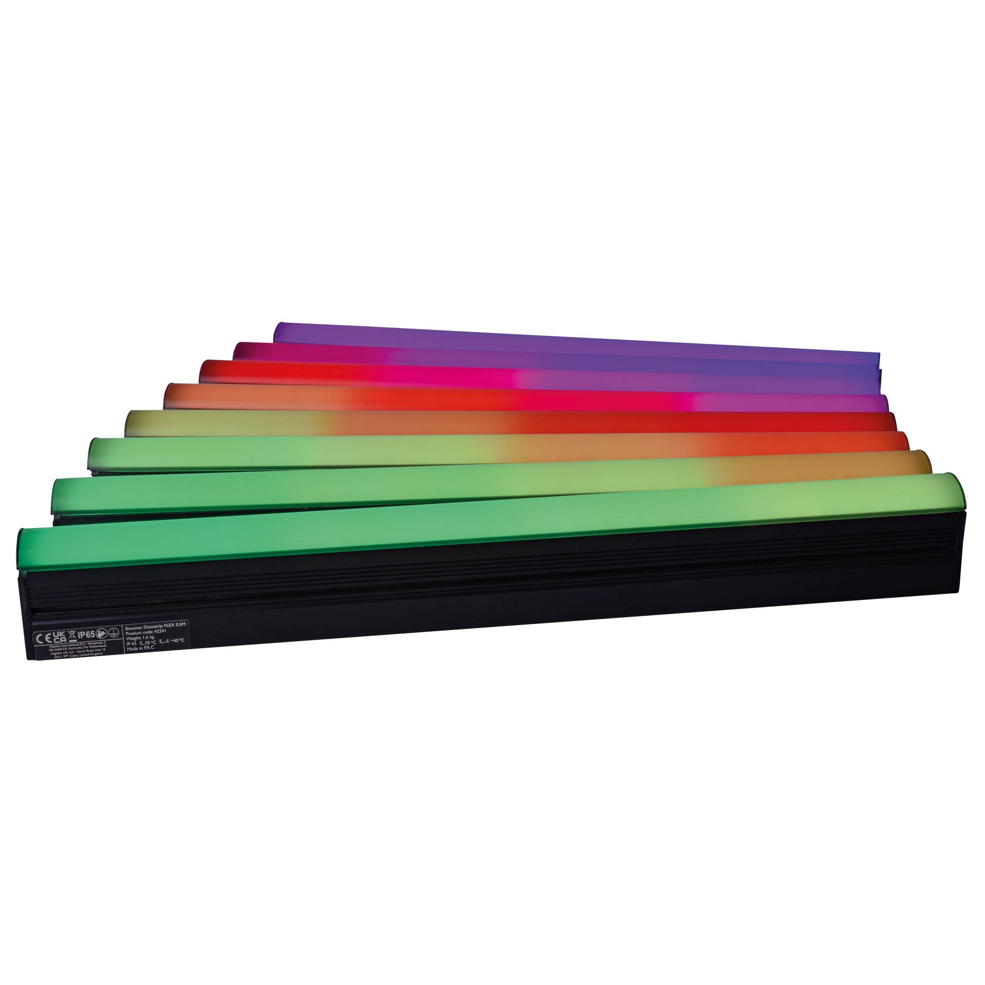 Showtec Octostrip FLEX Set - 0.5 m Set aus 8 x 14 W Octostrips + Steuerung