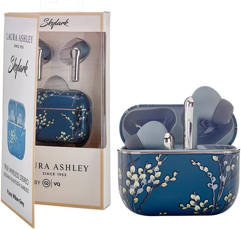 Laura Ashley Kabellose Ohrhörer Bluetooth TWS 5.3 für iPhone & Android ENC - Pussy Willow Gelb
