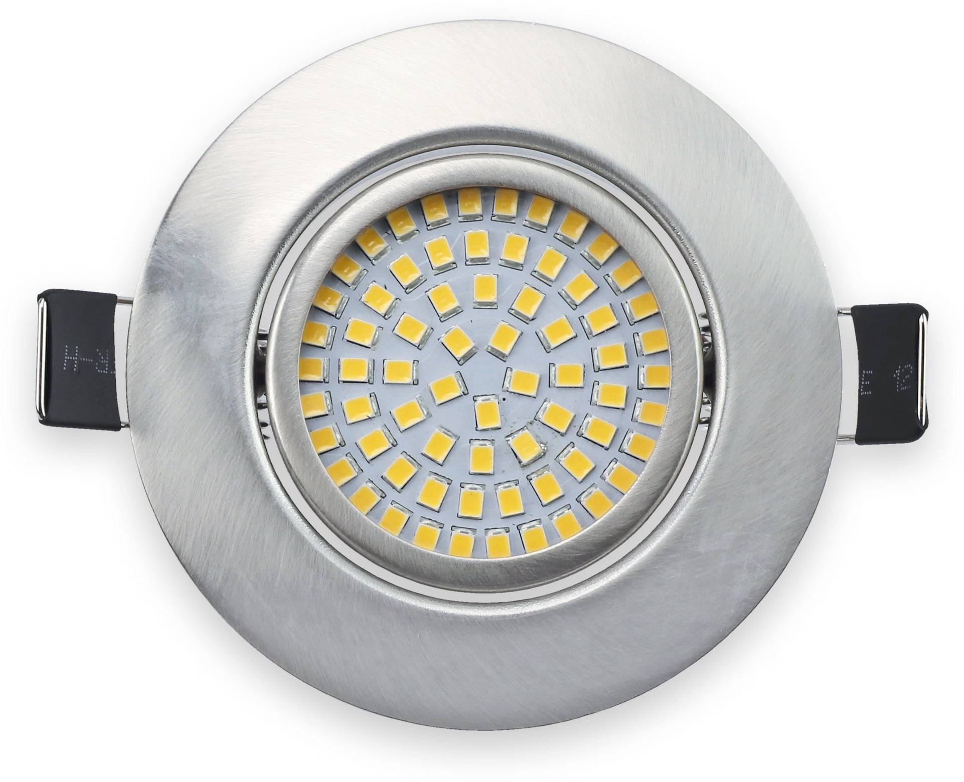 DAYLITE LED-Einbauleuchte EL-WW, EEK: G, 4 W, 280 lm, 3000 K, Nickel satiniert