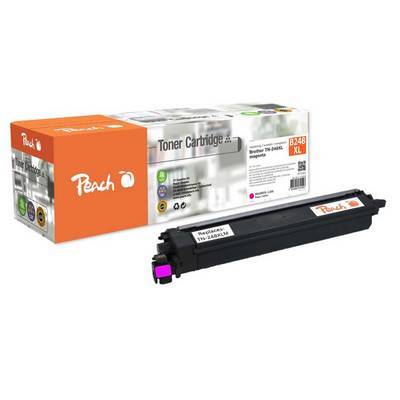 Peach Tonerkartusche B248 XL' Verpackung und Produkt. Schwarzer Toner für Laserdrucker. Verpackung ist orange und weiß mit Produktdetails.