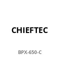 CHIEFTEC BPX-650-C' auf einfachem Hintergrund angezeigt, wahrscheinlich eine Produktmodell- oder Markenbezeichnung.