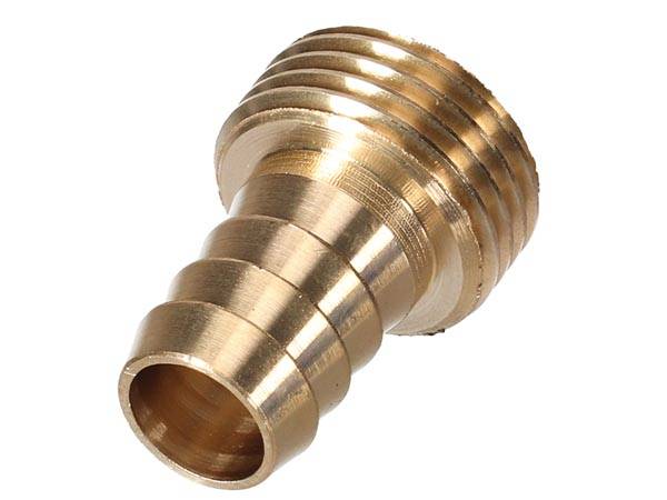Messing-Hahnanschluss - Außengewinde 3/4" - Schlauch 5/8" - männlich - Ø15mm - 20x27 mm