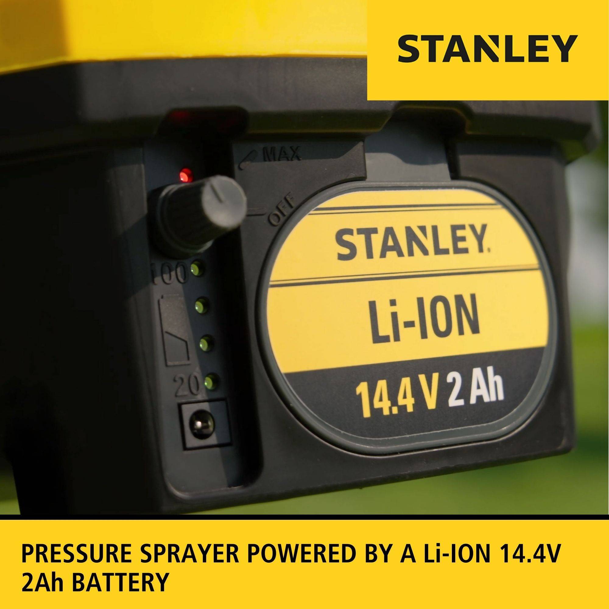Stanley - Akku-Drucksprühgerät - 12 L - 14,4 V - 2,0 Ah - 2 Stunden Autonomie