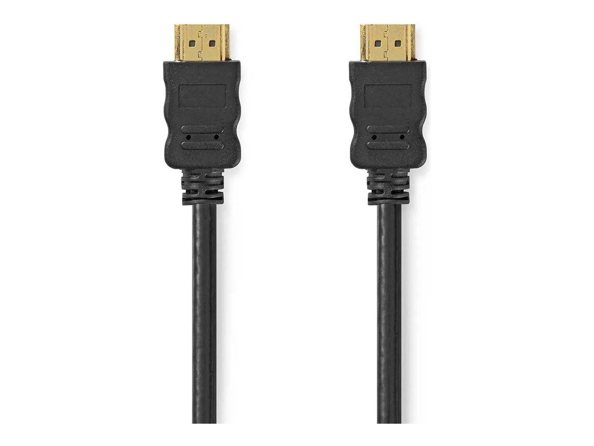 Zwei schwarze HDMI-Kabelverbinder nebeneinander auf weißem Hintergrund dargestellt.