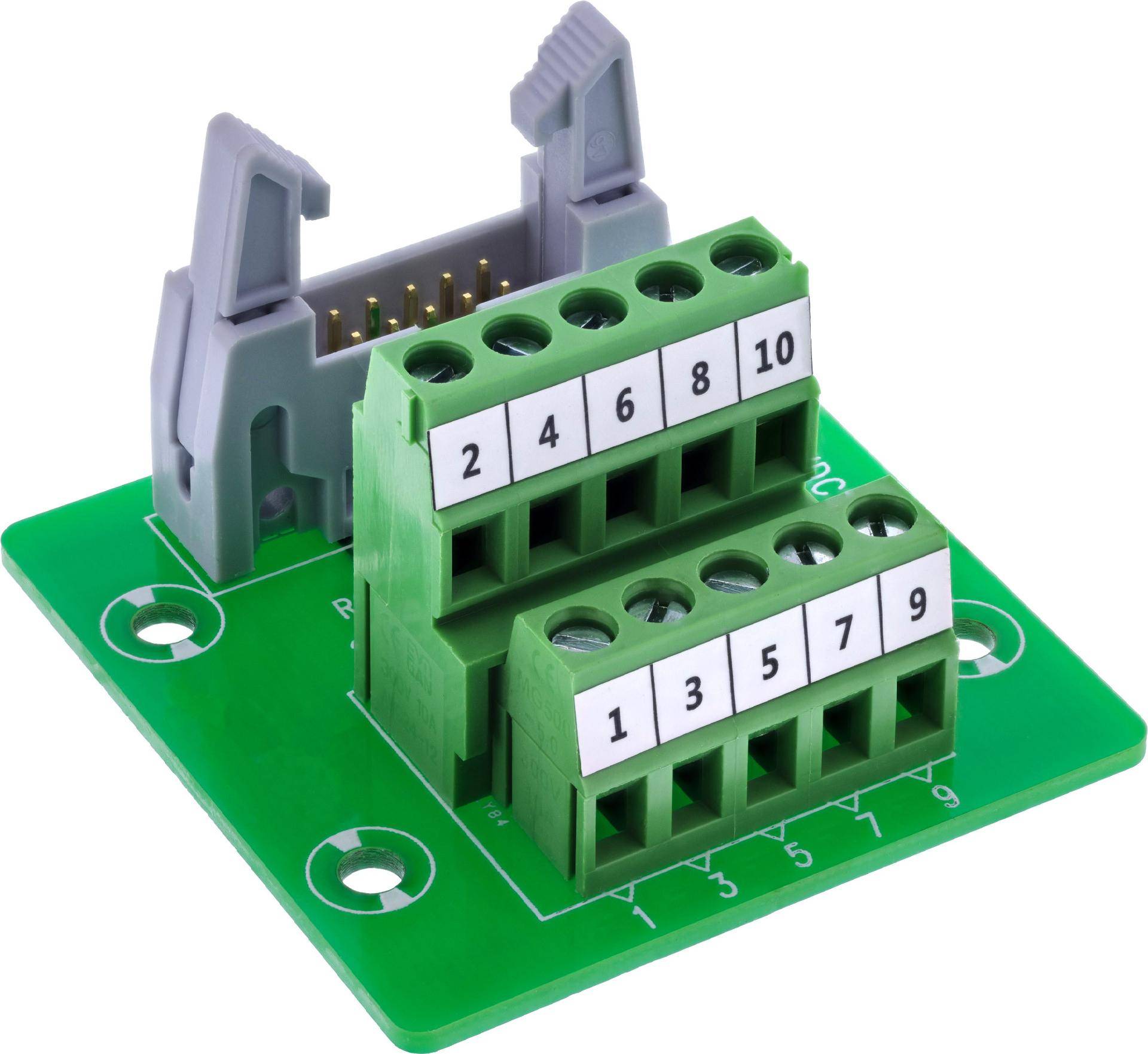 InLine IDC 10 Buchse an Terminalblock