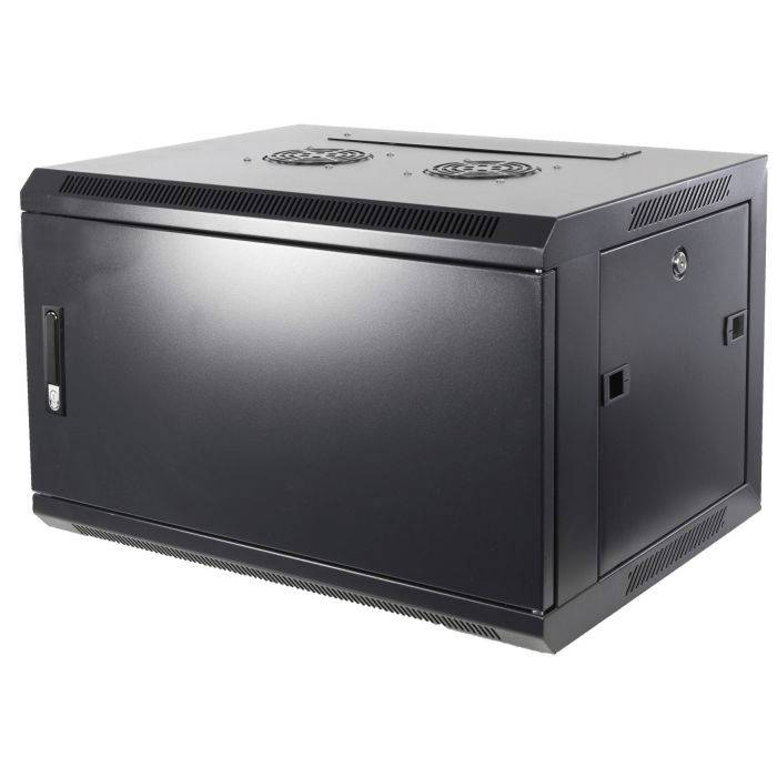 DSIT Danicom - 6 HE Serverschrank, Wandgehäuse, mit Metalltür (BxTxH) 600 x 600 x 367mm