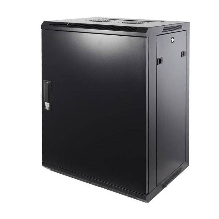 DSIT Danicom - 12 HE Serverschrank, Wandgehäuse, mit Metalltür (BxTxH) 600 x 600 x 635mm