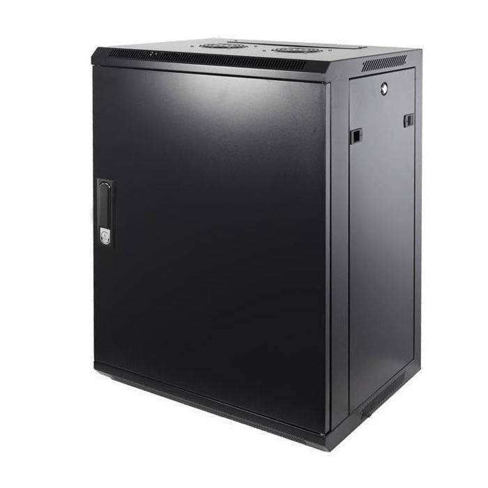 DSIT Danicom - 15 HE Serverschrank, Wandgehäuse, mit Metalltür (BxTxH) 600 x 600 x 770mm