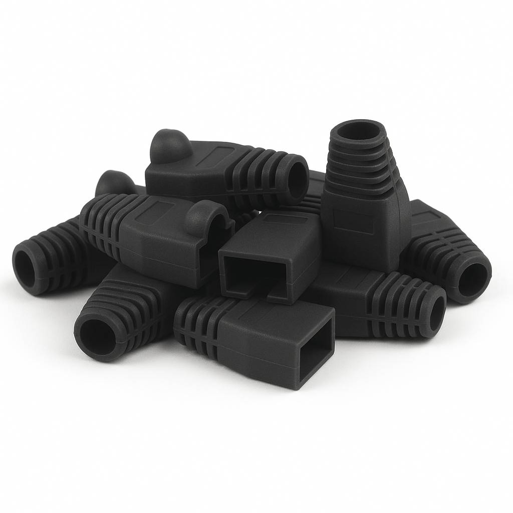 Danicom - DANICOM RJ45 Tule Schwarz - 10 Stück