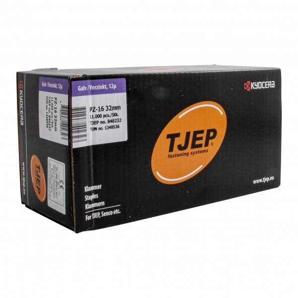 TJEP PZ-16 Klammer 32mm verzinkt geharzt 11M