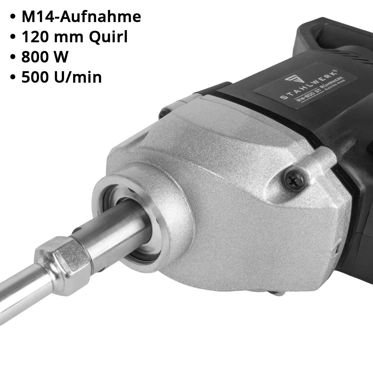 STAHLWERK RW-800 ST Mörtelrührer 800 W 500 U/min Betonmischgerät