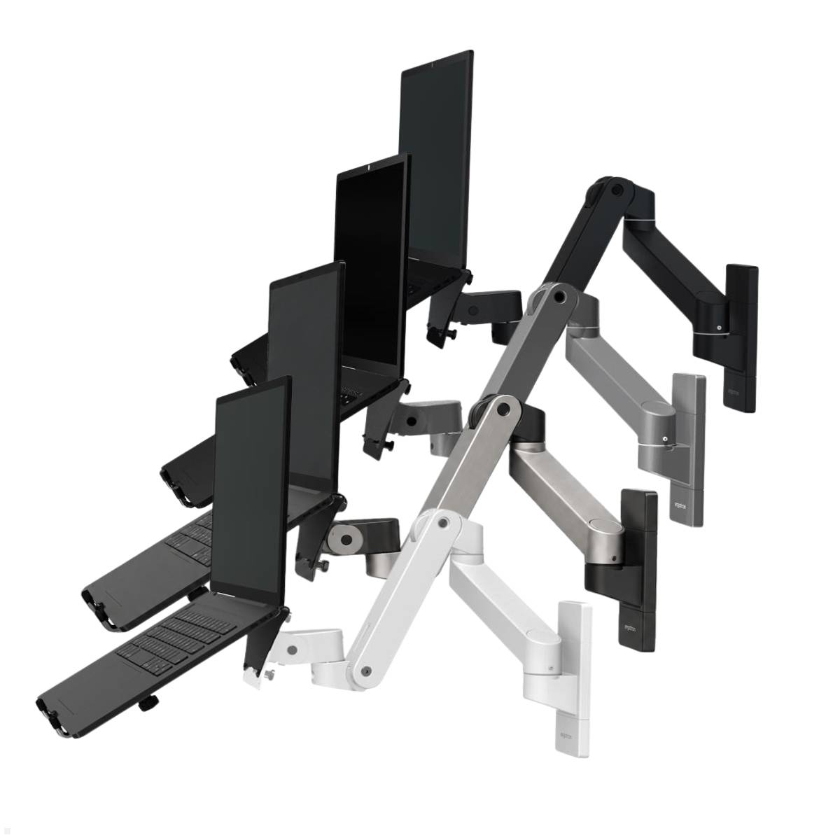 Ergotron LX Pro Notebook/Laptop Wandhalterung schwenkbar, grau (45-683-593)
