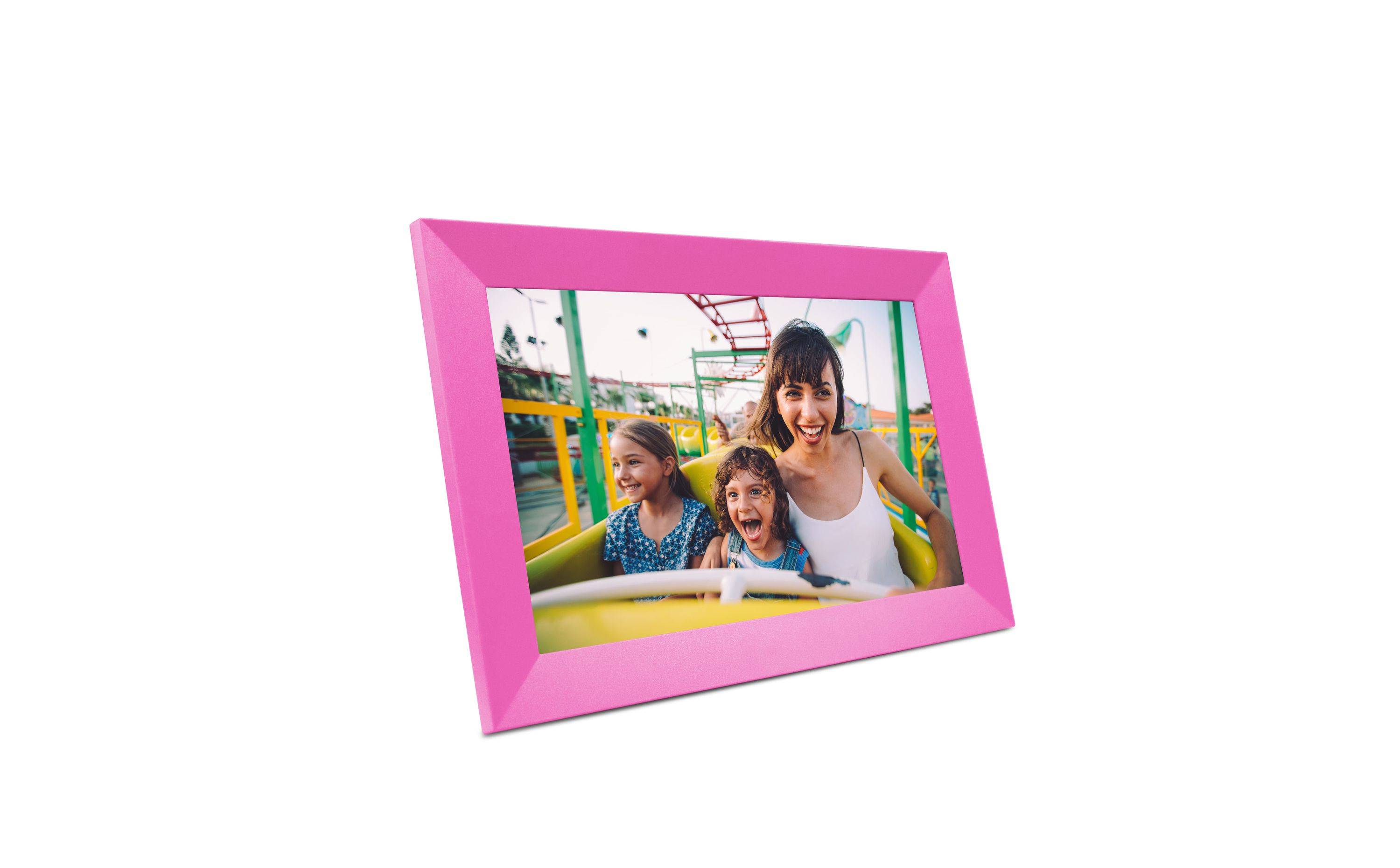 Denver PFF-1023P - Digitaler Bilderrahmen WLAN 10,1 Zoll mit FRAMEO App - Touchscreen & 16GB Speicher