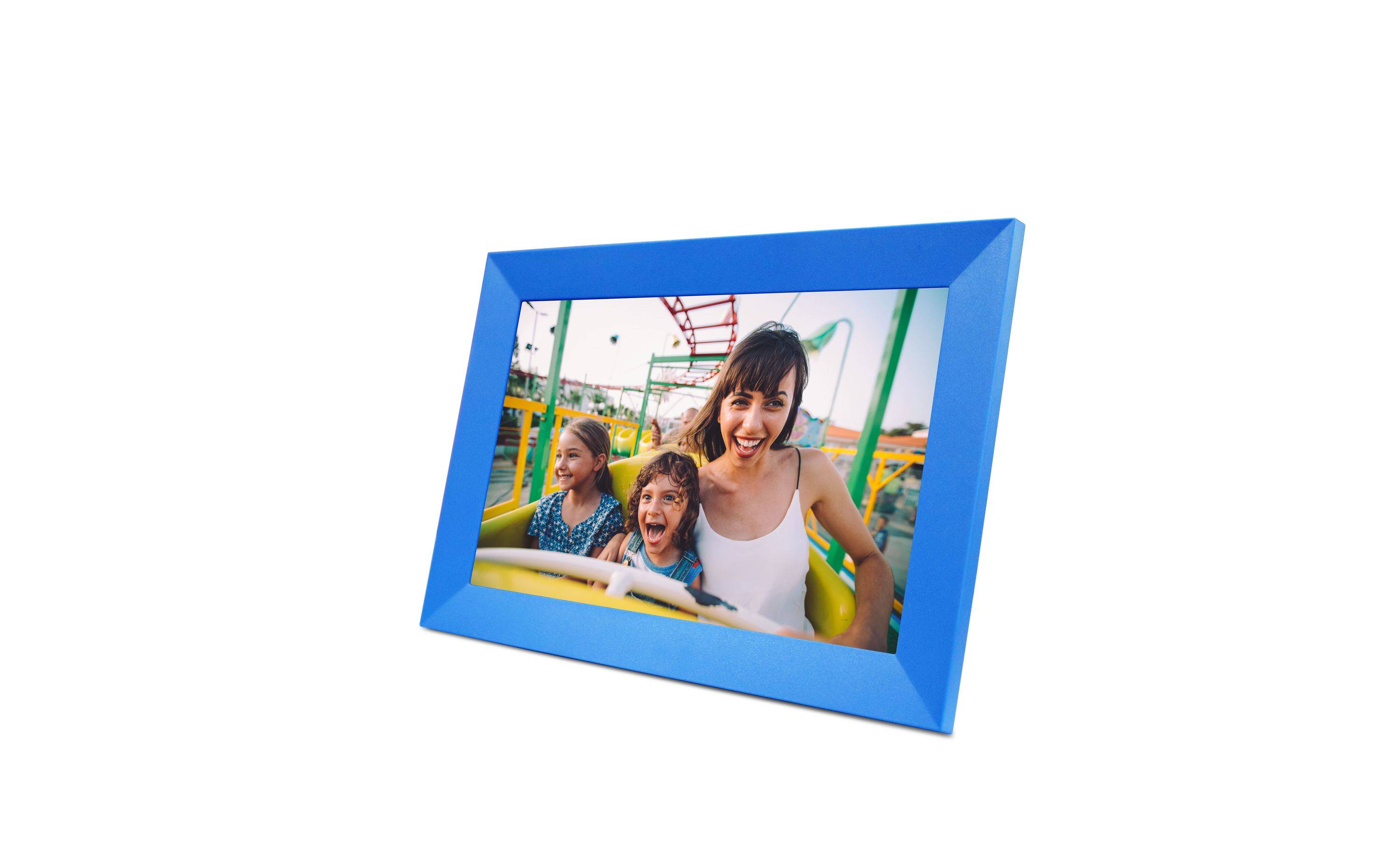 Denver PFF-1023BU - Digitaler Bilderrahmen WLAN 10,1 Zoll mit FRAMEO App - Touchscreen & 16GB Speicher