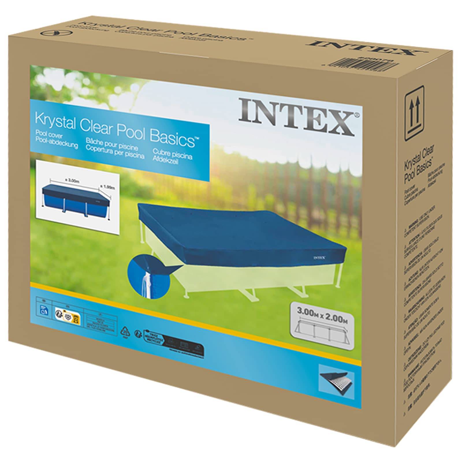 INTEX Poolabdeckung INTEX 300 x 200 cm Rechtwinklig PVC