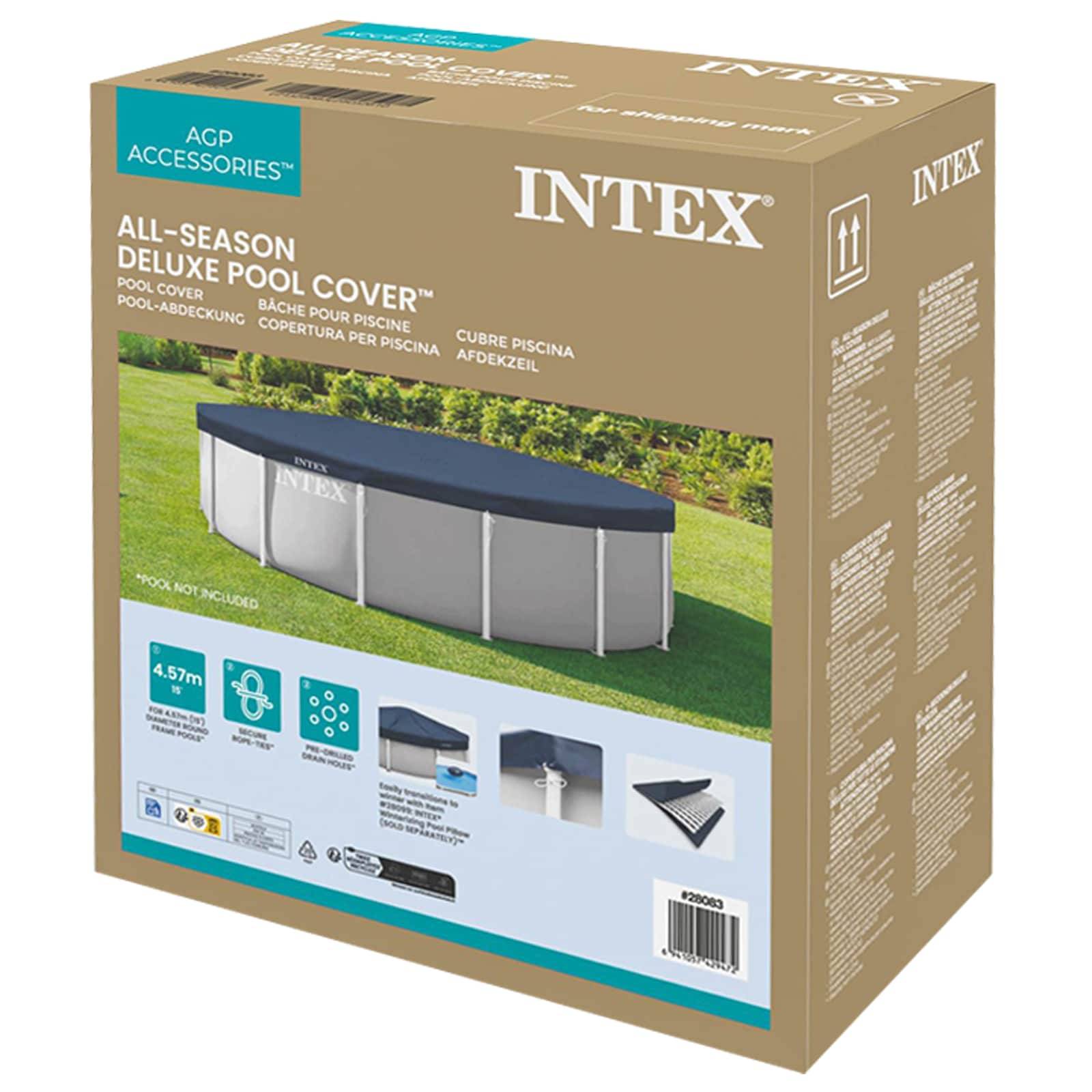 INTEX Poolabdeckung INTEX Ø457 x 20 cm Rund PVC und PET