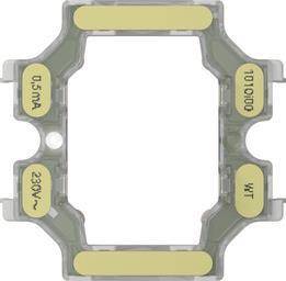 Ein rechteckiges LED-Bauteil mit dem Text „0,5mA