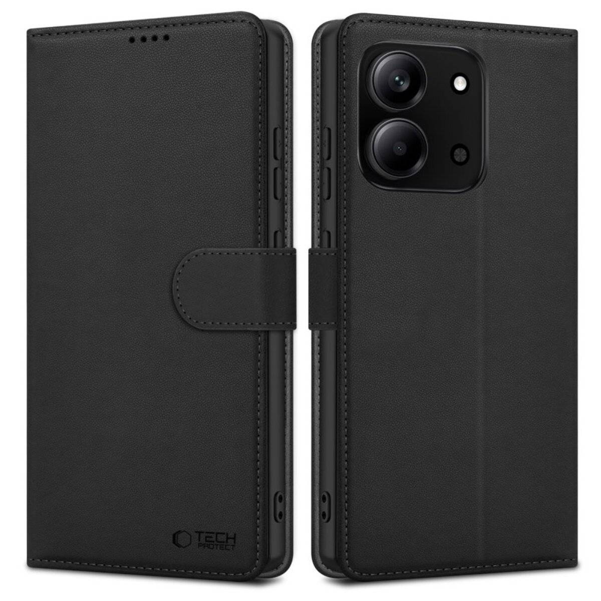 Tech-Protect Wallet Case für Xiaomi Redmi 15C 173 mm / Poco 85C 173 mm – Schwarz