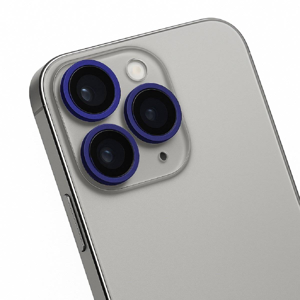 Kamera-Schutzglas für Smartphone-Linsen mit dunkelblauem Rahmen kompatibel mit iPhone 16 Plus