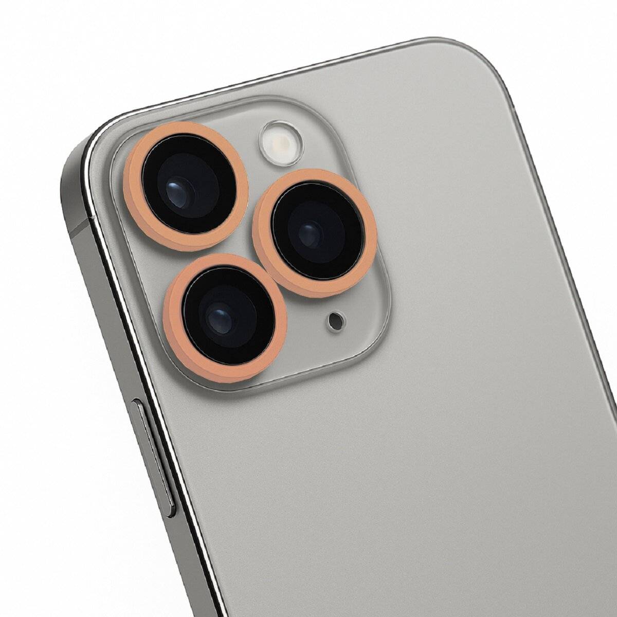 Kamera-Schutzglas für Smartphone-Linsen mit dunkelgoldenem Rahmen kompatibel mit iPhone 16 Pro